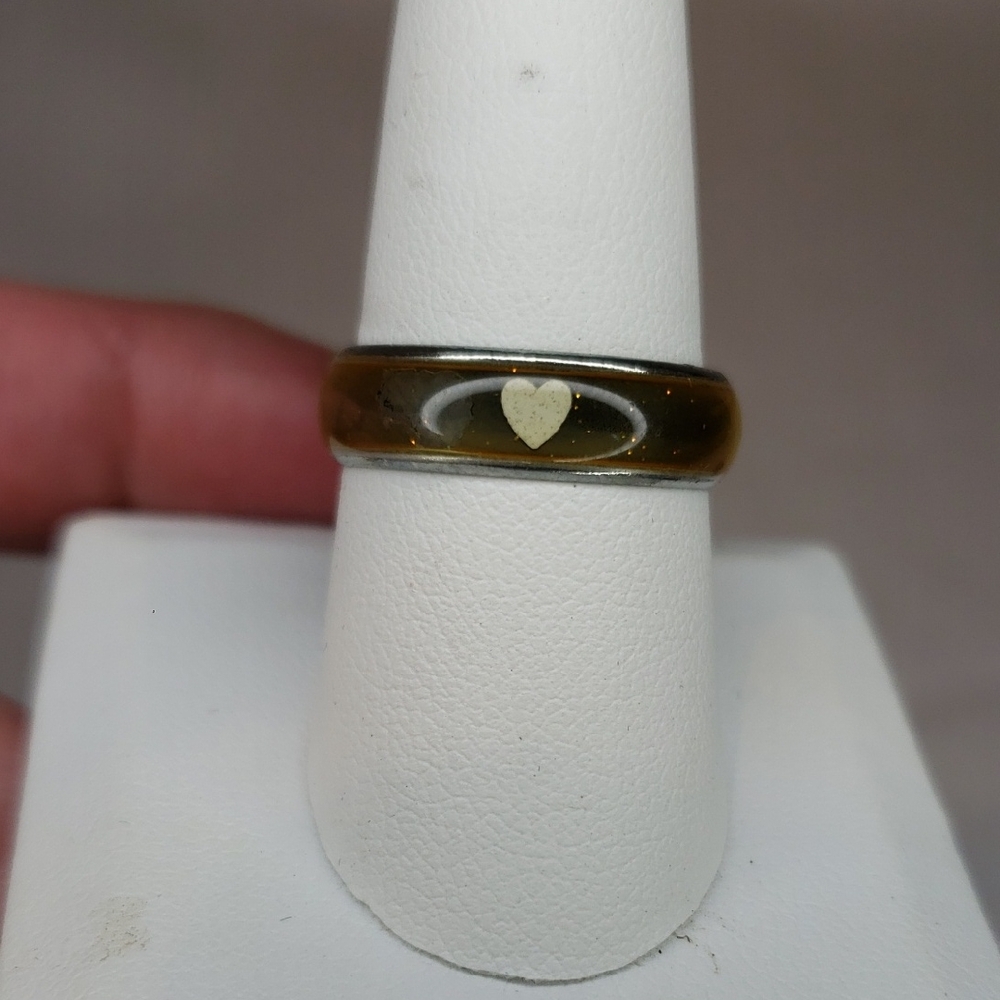 Chic Tan Heart Ring